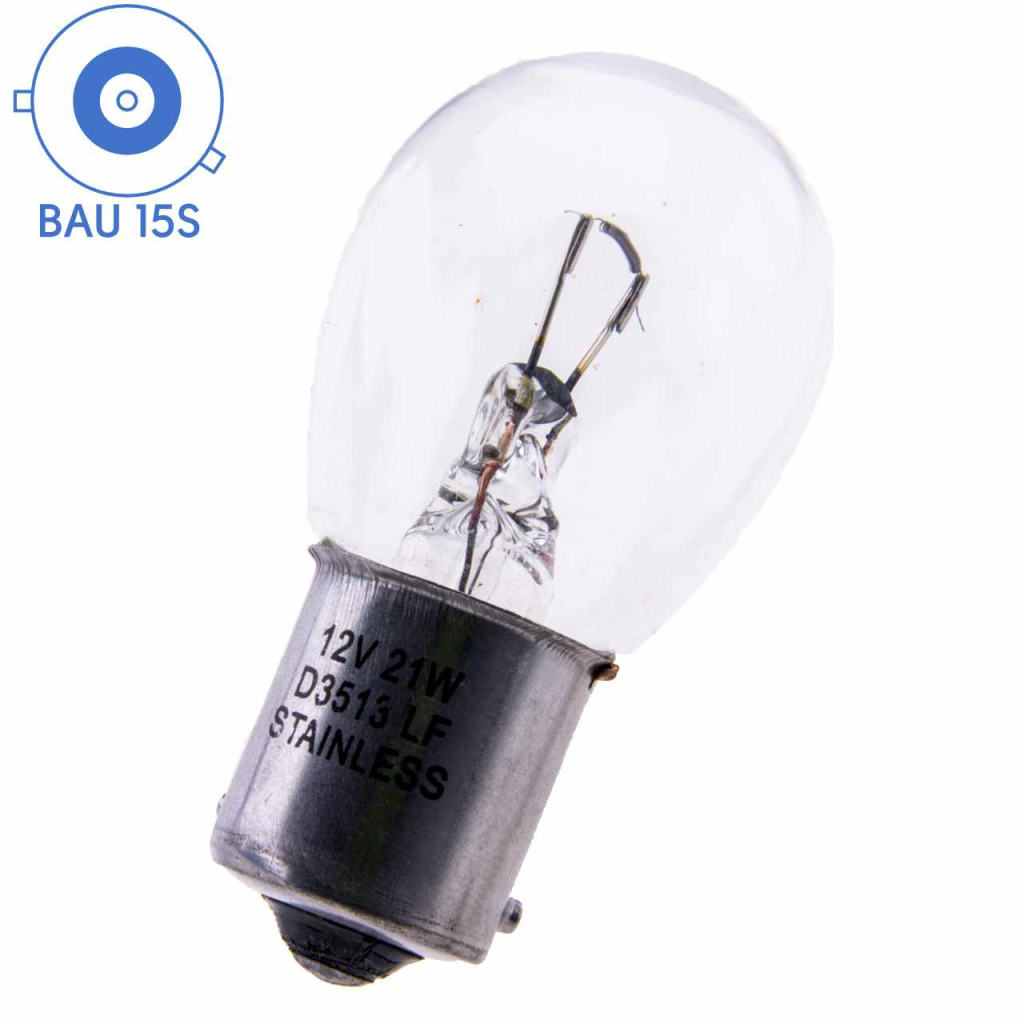 BBAtechniek - BAU15S 12V 21W BS582 lamp helder (10x)