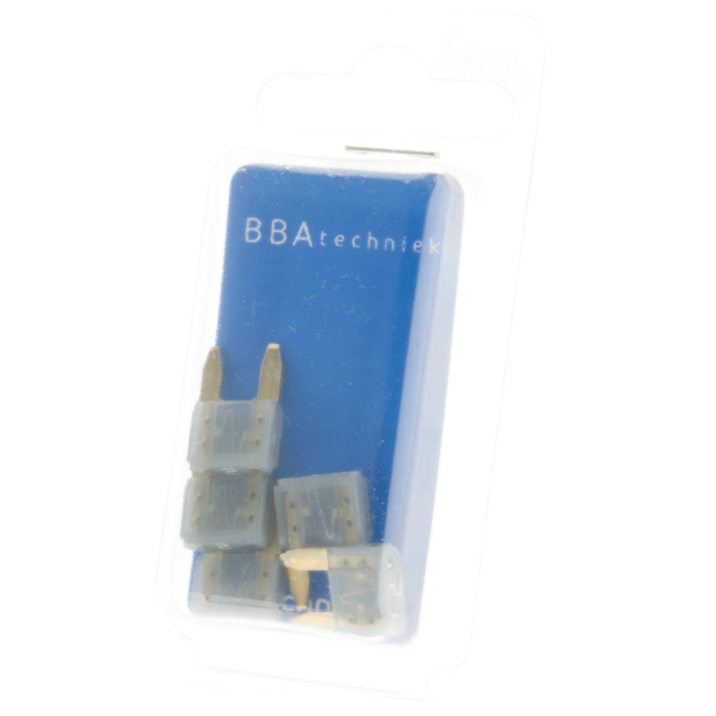 BBAtechniek - Mini steekzekering 2A grijs (5x)