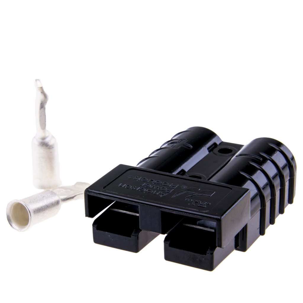 BBAtechniek - Hoge stroom connector 16mm² 50A zwart (1x)