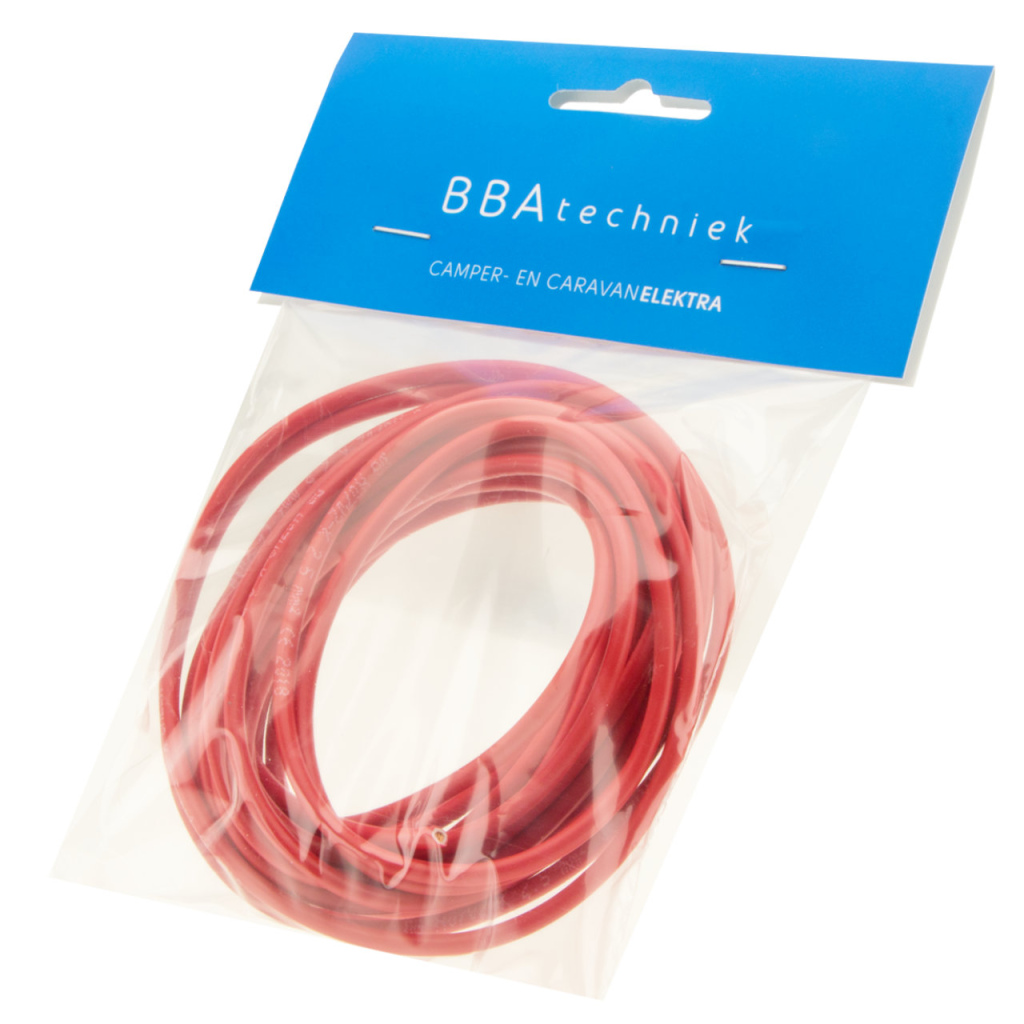 BBAtechniek - Kabel 2.5mm2 rood (5m)