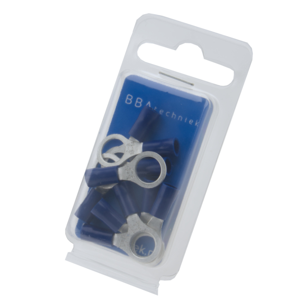 BBAtechniek - Kabelschoen ring M8 Ø8.4mm blauw (10x)