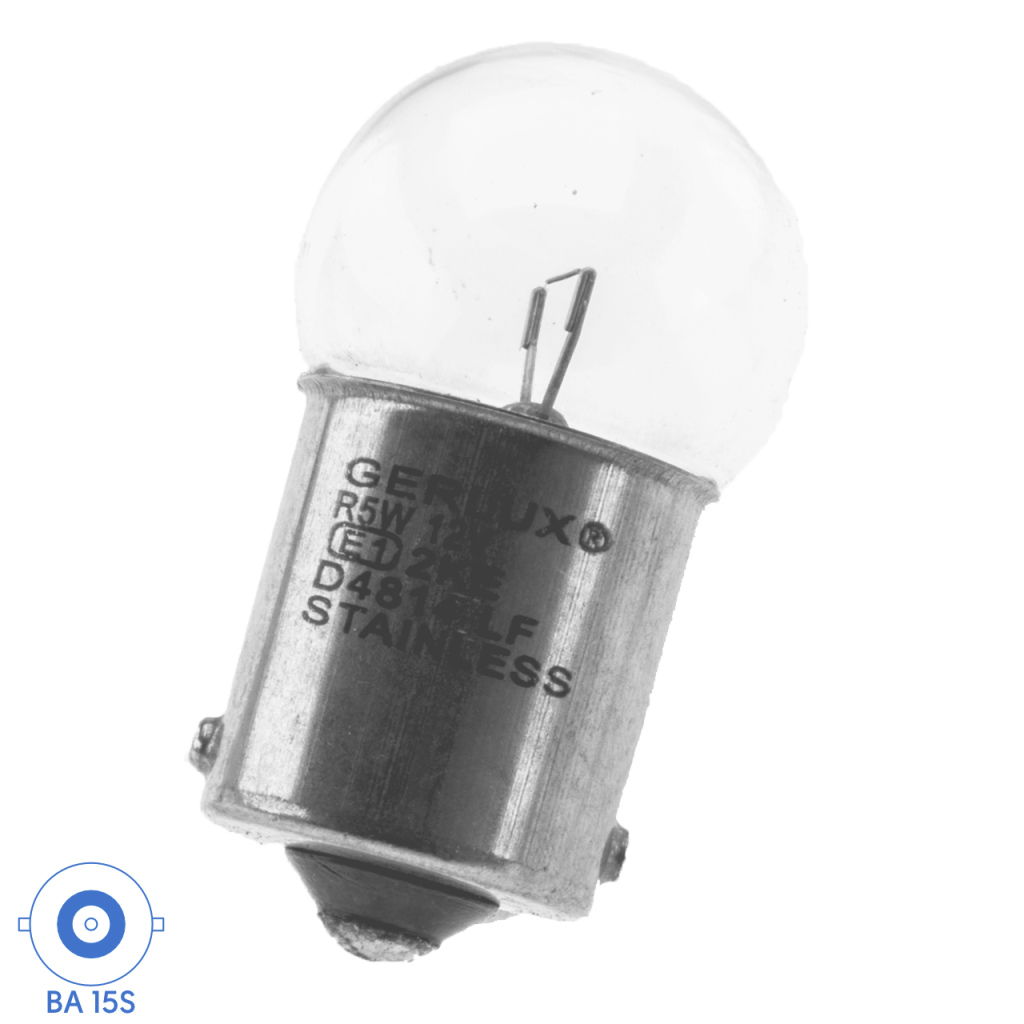 BBAtechniek - BA15S 12V 5W BS207 lamp (2x)