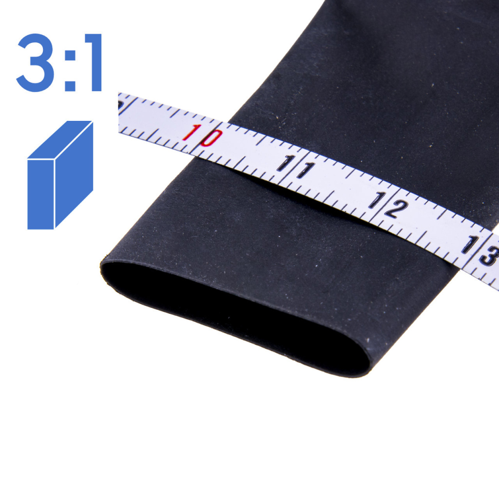 BBAtechniek - Krimpkous 18.0-6.0mm zwart 3:1 (3m box)
