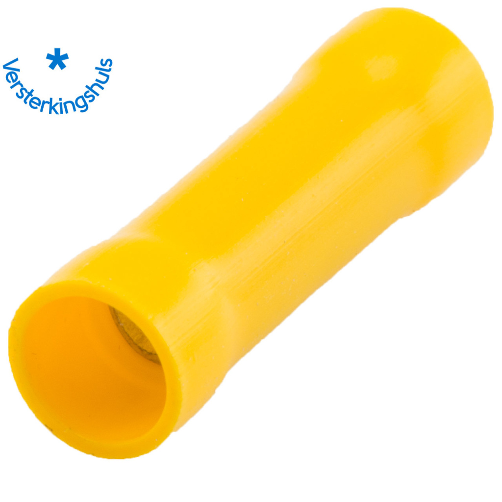 BBAtechniek - Doorverbinder Ø5.0mm* lang geel (50x)