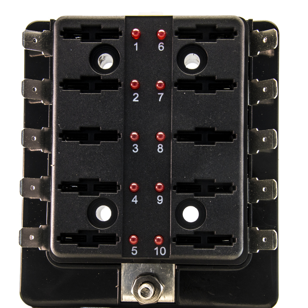 BBAtechniek - Zekering box defect aanduiding 10-weg LED (1x)