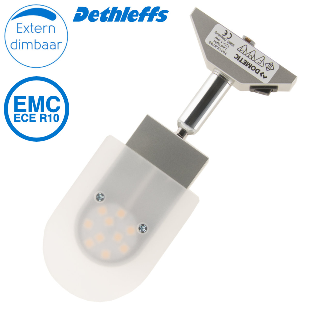 BBAtechniek - Dometic LED rail spot Thomas zilver 12V 1.5W (1x)