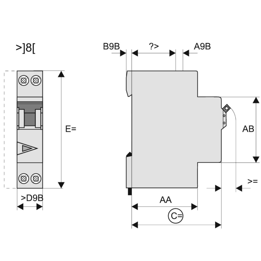 BBAtechniek - Installatieautomaat PLN6 B13 2P+N 18mm 6Ka (1x)