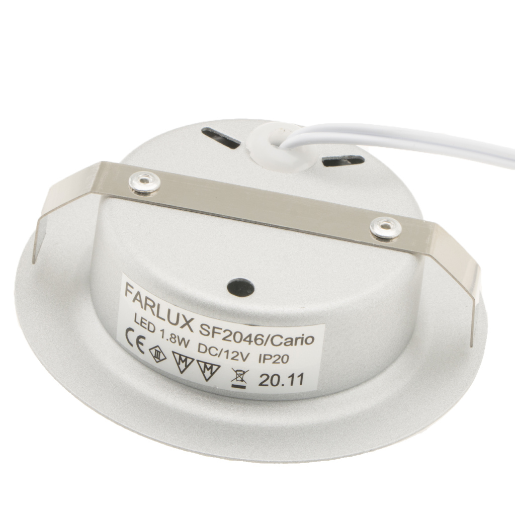 BBAtechniek - Dometic LED spot Cario 12V 2W ECE R10 zilver (1x)