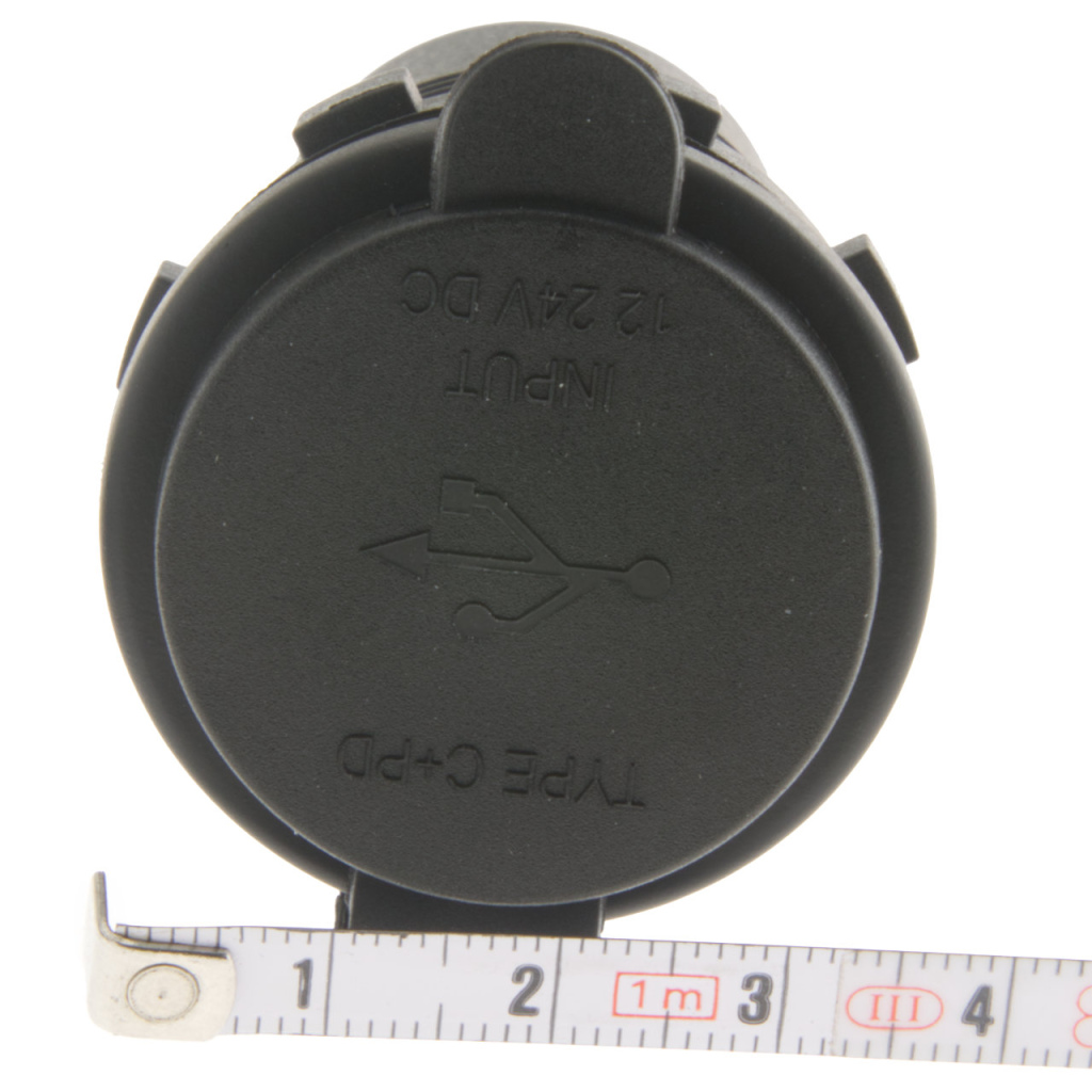 BBAtechniek - USB C-2x PD QC 5.0 LED inbouw (1x)