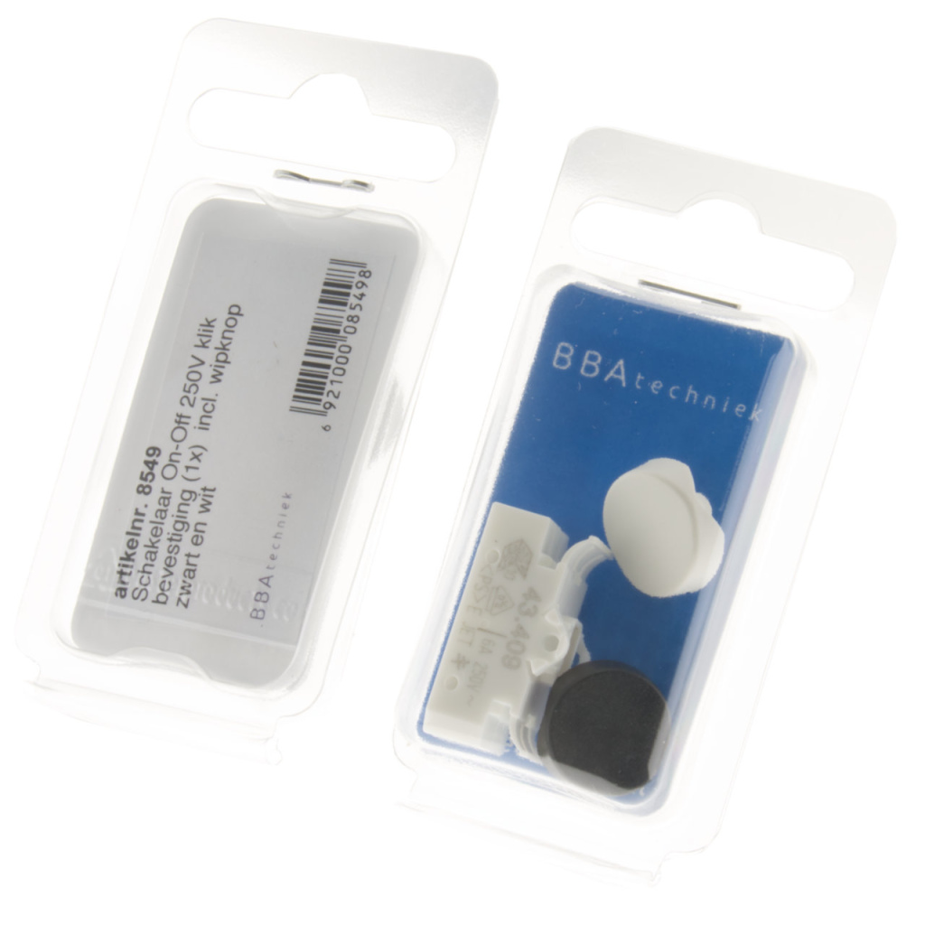 BBAtechniek - 12V On-Off schakelaar klik bevestiging (1x)