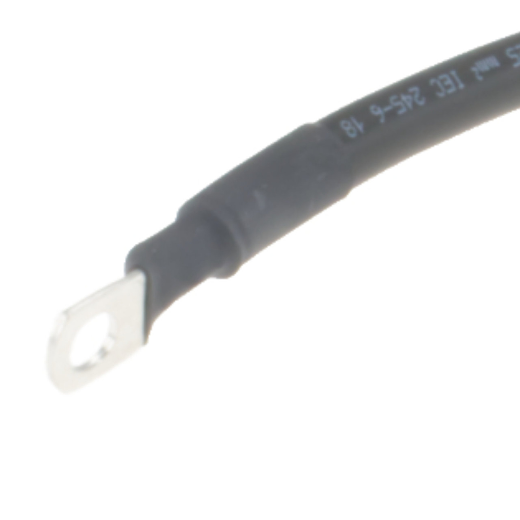 BBAtechniek - 25mm2 accu kabel flexibel zwart 1x M8 (0.5m)