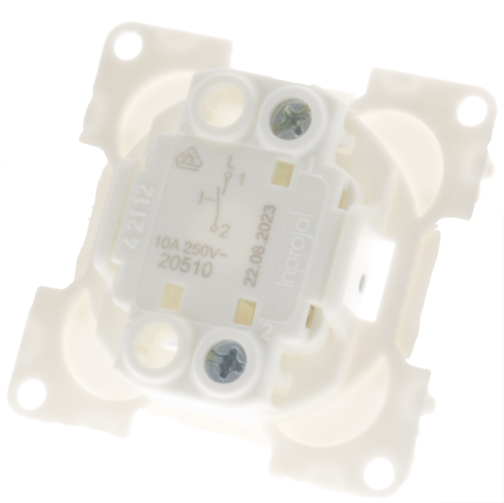 BBAtechniek - Drukvlakschakelaar enkel 230V 10A S20.000 (1x)
