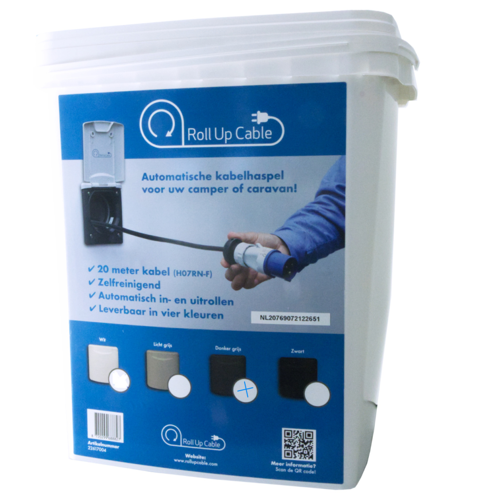 BBAtechniek - ROLL-UP-CABLE 2.0 20m donker grijs MKII( (1x)