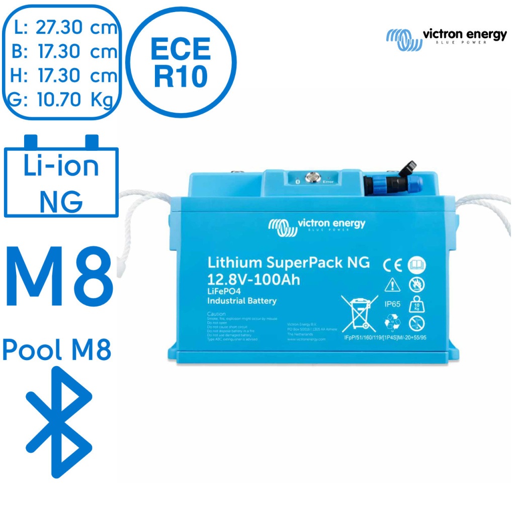 BBAtechniek - Victron Lithium accu SuperPack 12.8V 100Ah NG (1x)