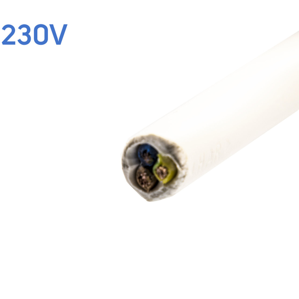 BBAtechniek - VMVL kabel 3-aderig 3x0.75mm2 wit (100m)
