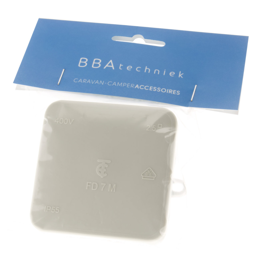 BBAtechniek - Kabel lasdoos + deksel grijs IP55 (1x)