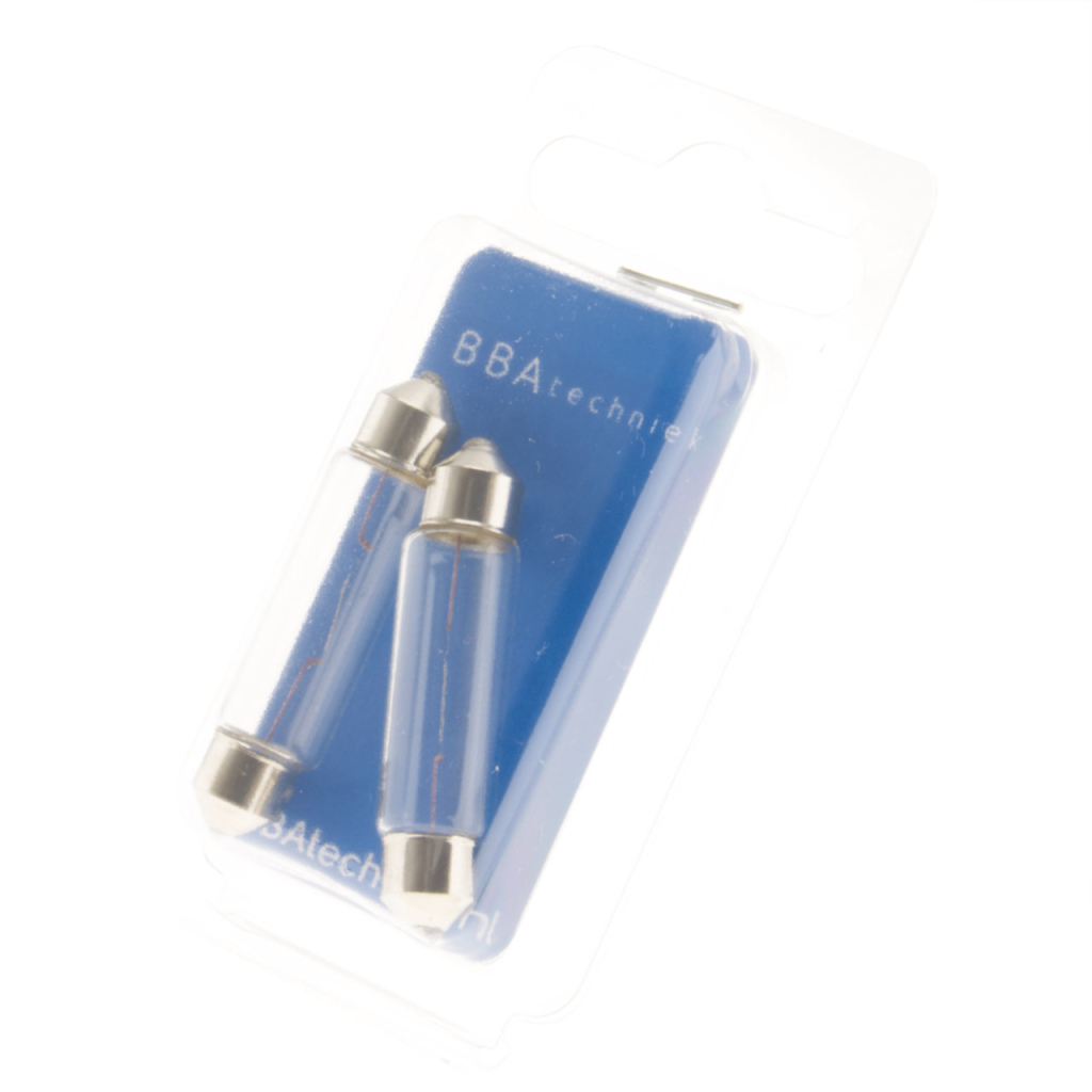 BBAtechniek - 12V 10W BS265 11x43mm buislamp (2x)