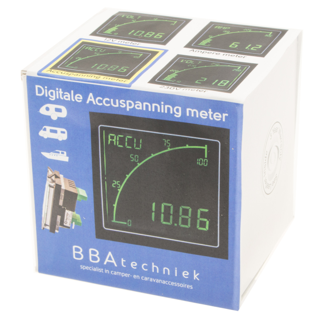 BBAtechniek - BBA digitale accu spanning meter (1x)