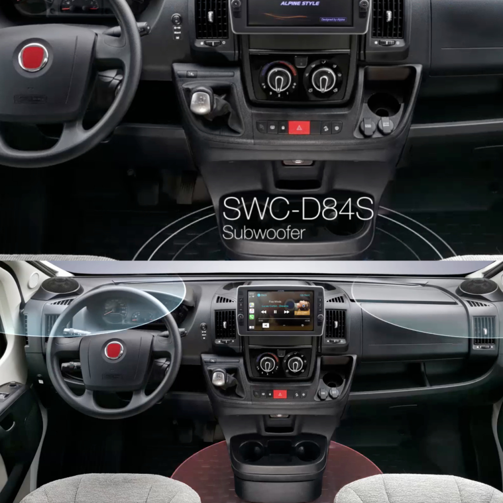 BBAtechniek - Alpine subwoofer SWC-D84S (1x) 