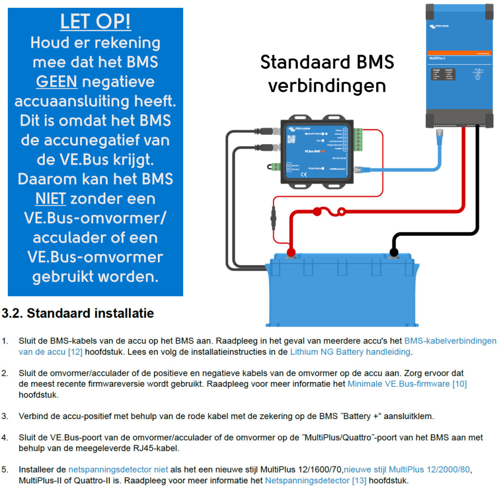 BBAtechniek - LiFePO4 accu 12.8V 100Ah NG M8 (1x)