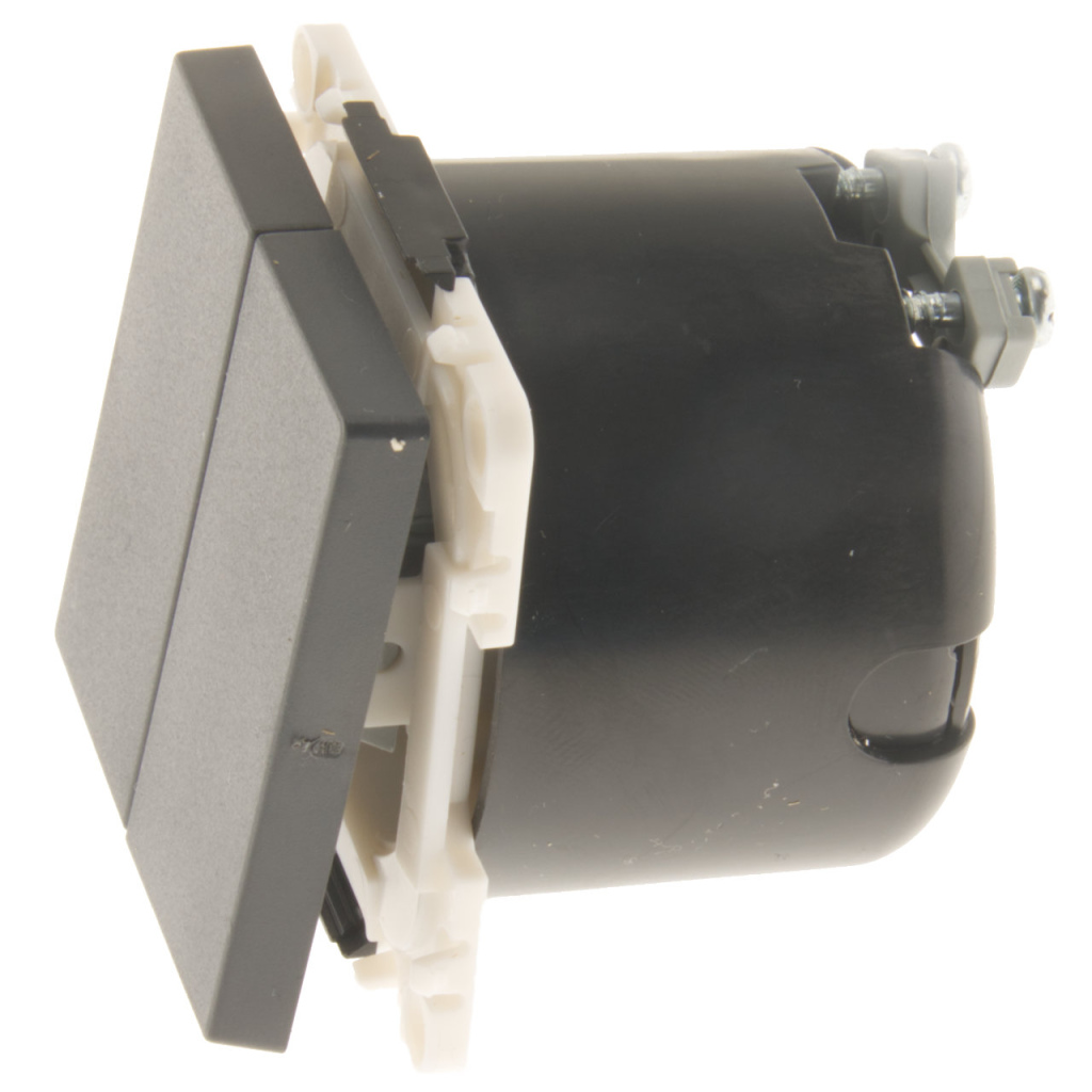 BBAtechniek - Drukvlakschakelaar dubbel 1-polig 10A S20.000 (1x)