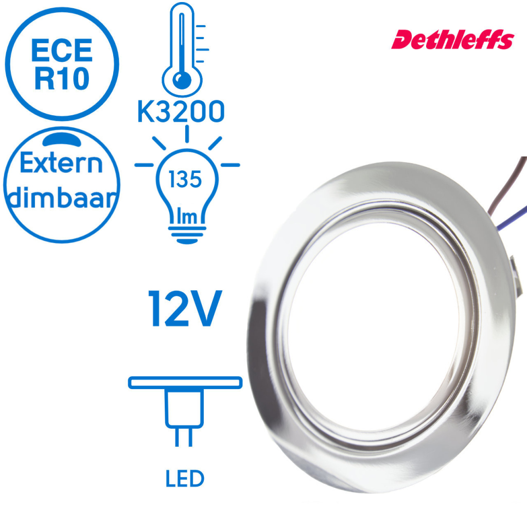 BBAtechniek - Dometic LED spot Steffi 12V 1.8W ECE R10(1x)