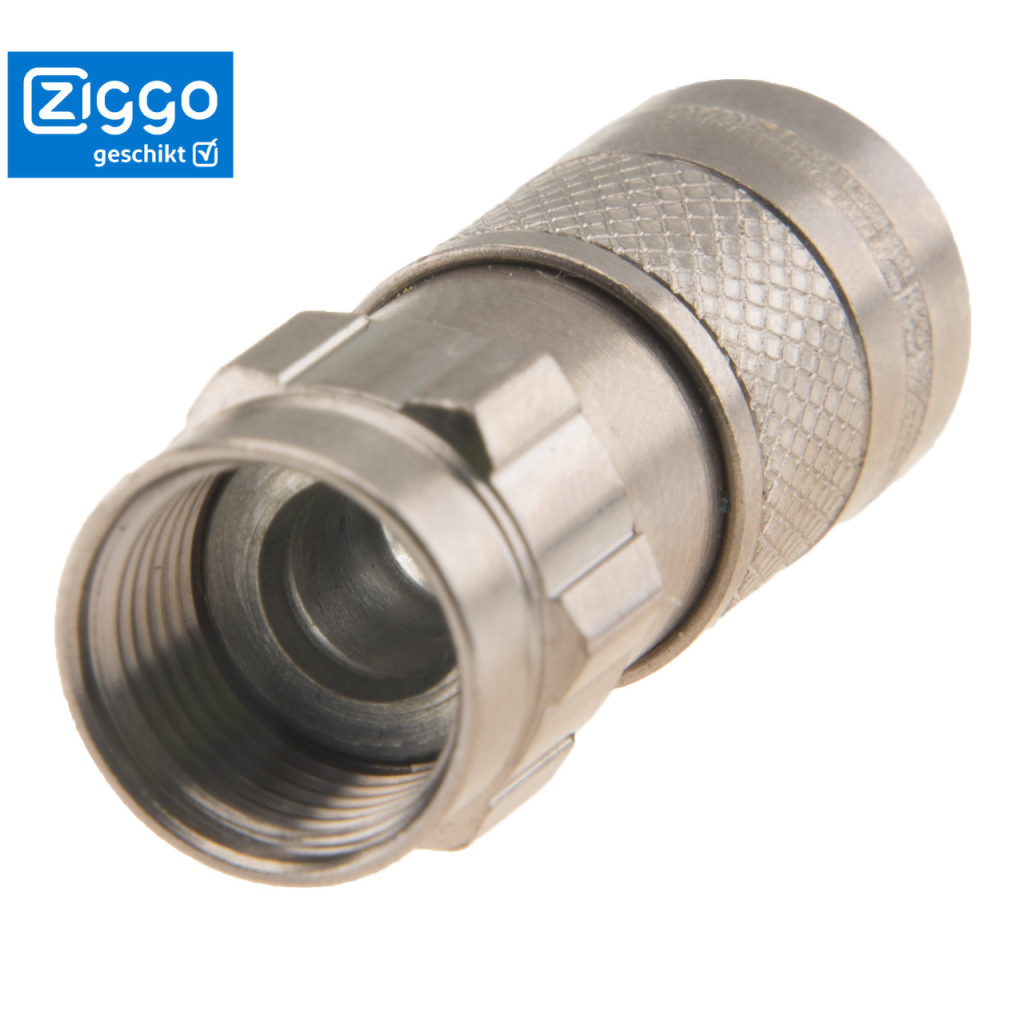 BBAtechniek - F-connector male BBA Coax EX6PEplus (10x) 