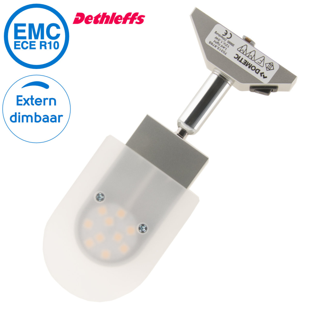 BBAtechniek - Dometic LED rail spot Thomas zilver 12V 1.5W (1x)