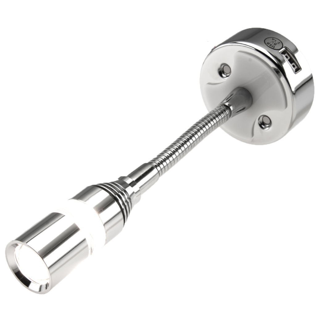 BBAtechniek - Florence flex LED lamp 12V 1W 3000K 42lm USB (1x)