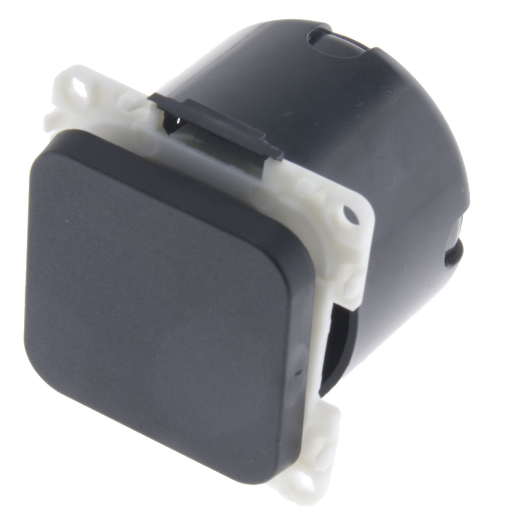 BBAtechniek - S 30.000 wipschakelaar aan/uit 230V zwart (1x)