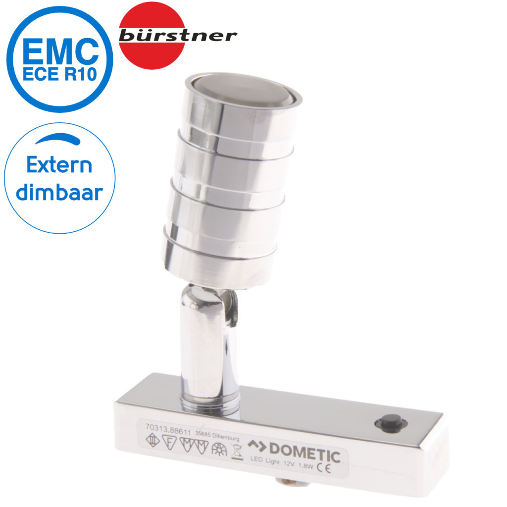 BBAtechniek - Dometic LED railspot Lisa 12V 1.5W (1x)