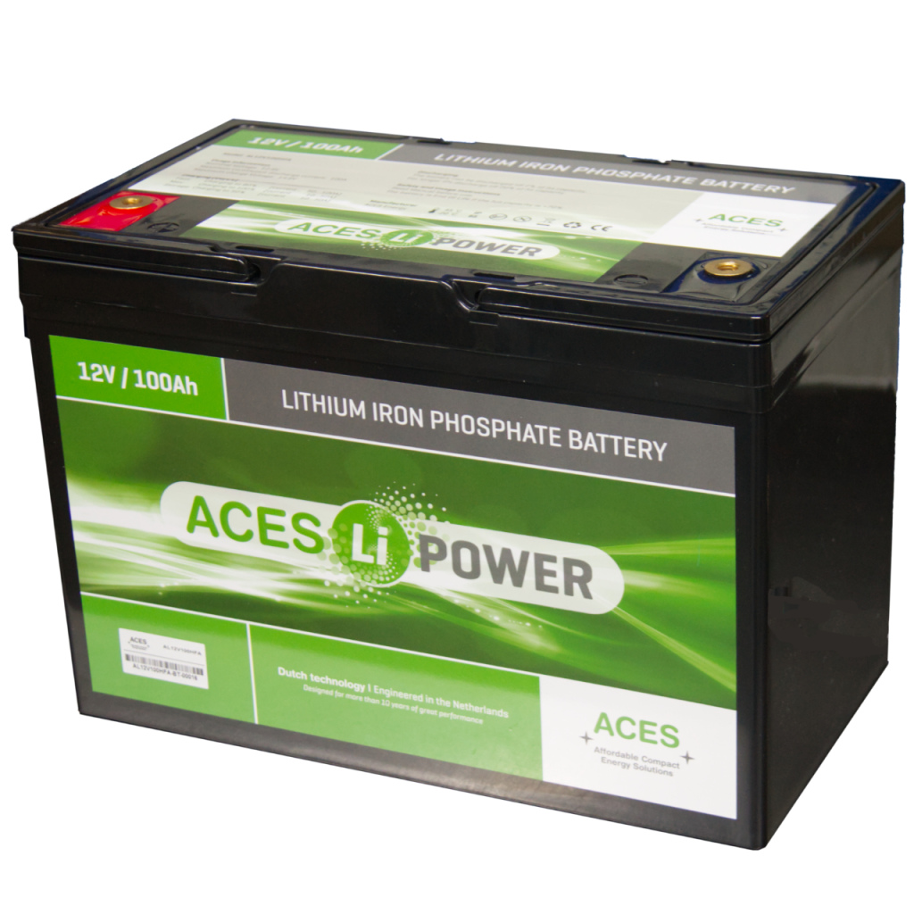 BBAtechniek - 12V 100Ah Aces Lithium accu + lader 20A (1x)