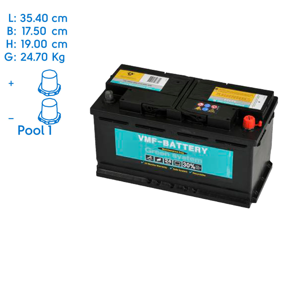 BBAtechniek - 12V 100Ah VMF start accu (1x)