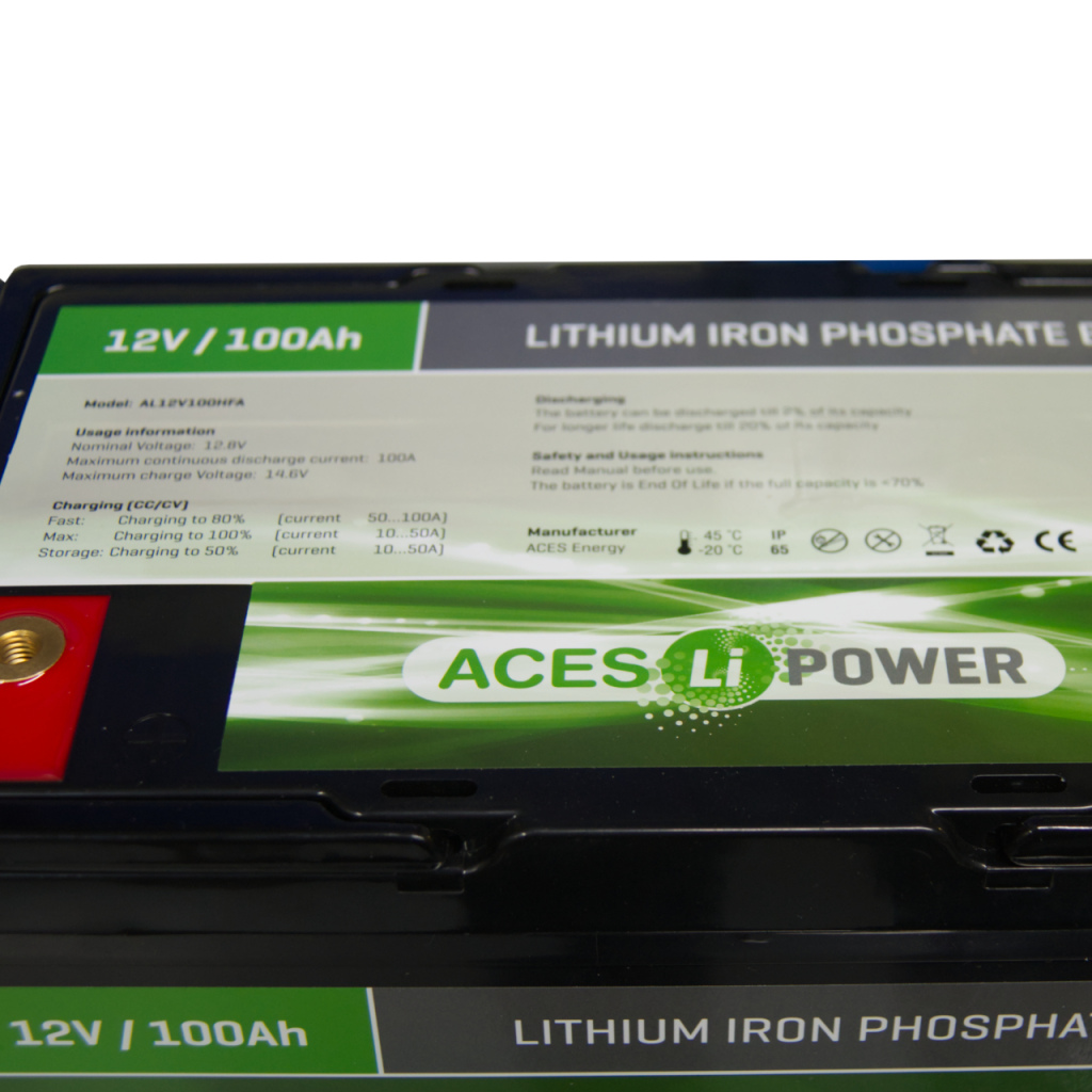 BBAtechniek - 100Ah 1280Wh 12V Lithium accu + lader 20A (1x)