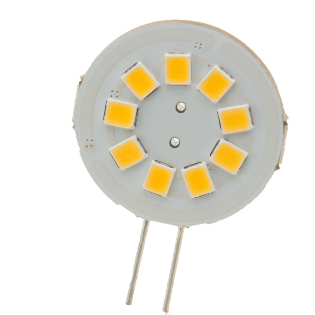 BBAtechniek - G4 10-30VDC 1.2W 2800K 120lm LED9 warm wit (2x)