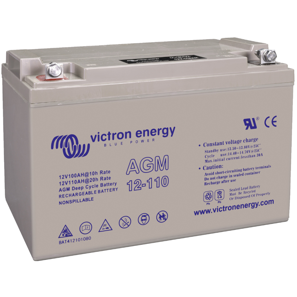 BBAtechniek - Victron AGM accu 12V 110Ah M8 (1x)