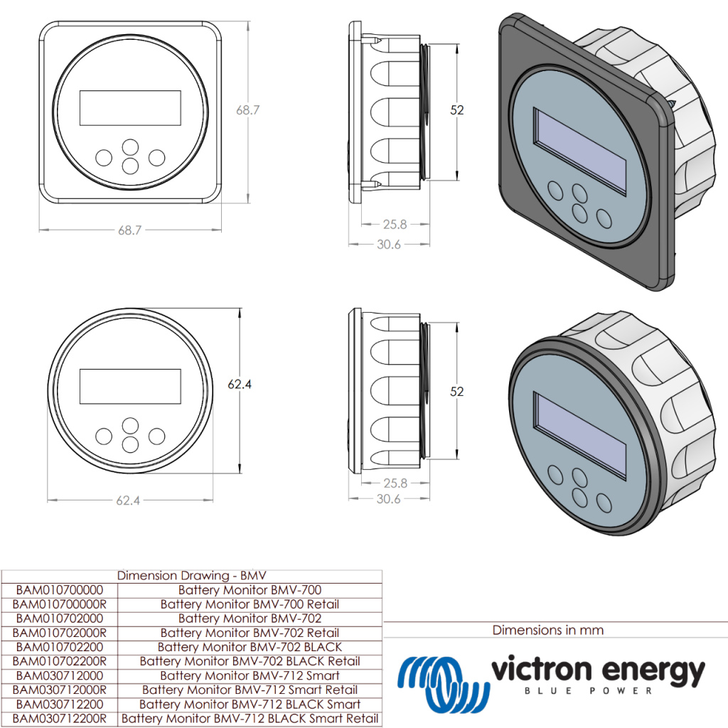 BBAtechniek - Victron BMV-700H accu monitor (1X)