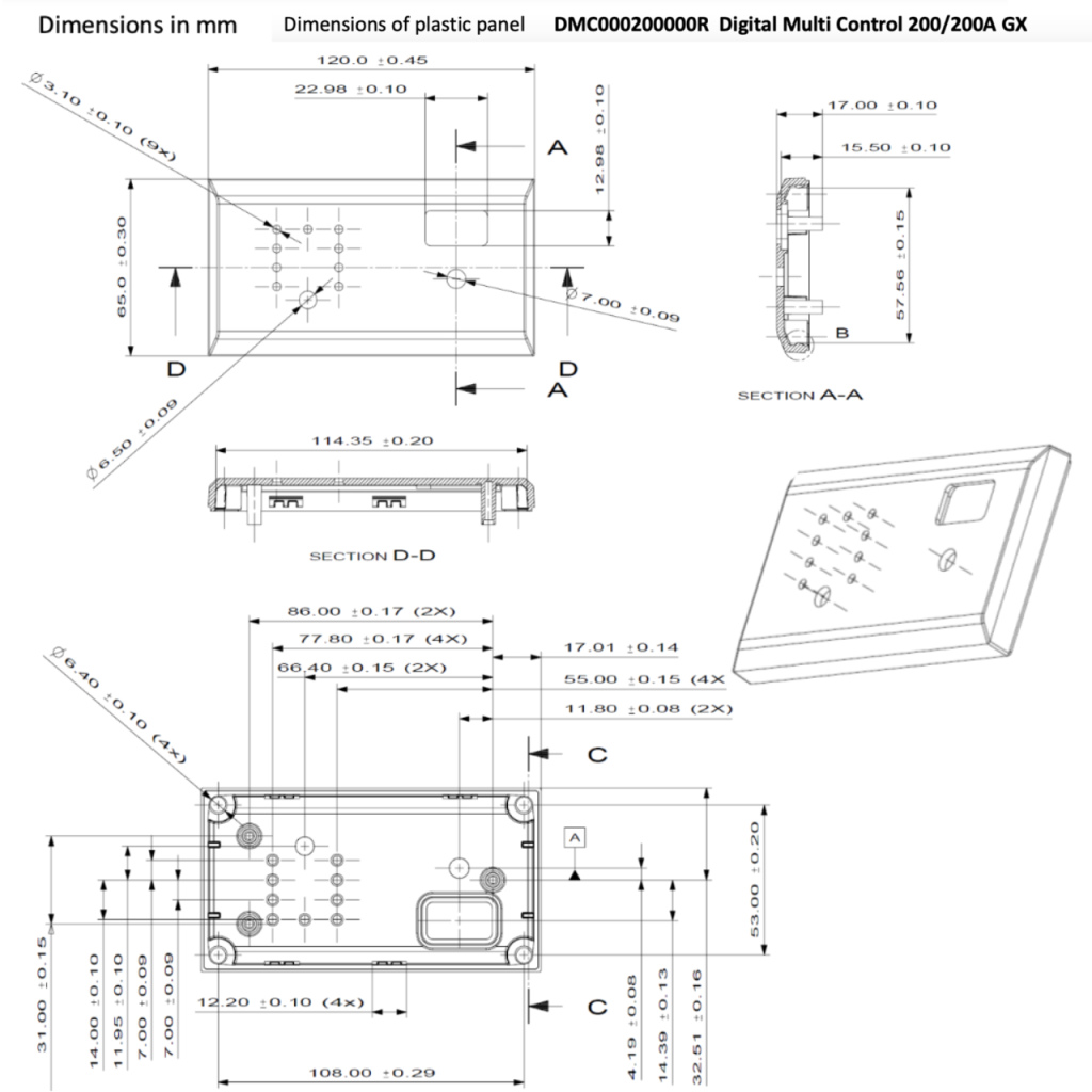 BBAtechniek - Victron digital multi control 200/200A GX 90º (1x)