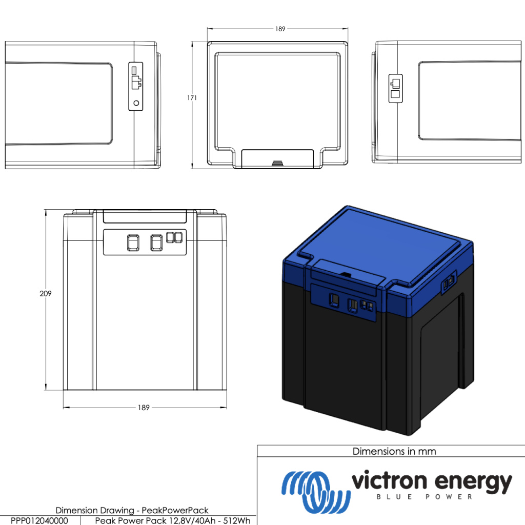 BBAtechniek - Victron Peak Power Pack 12.8V 40Ah - 512Wh (1x)