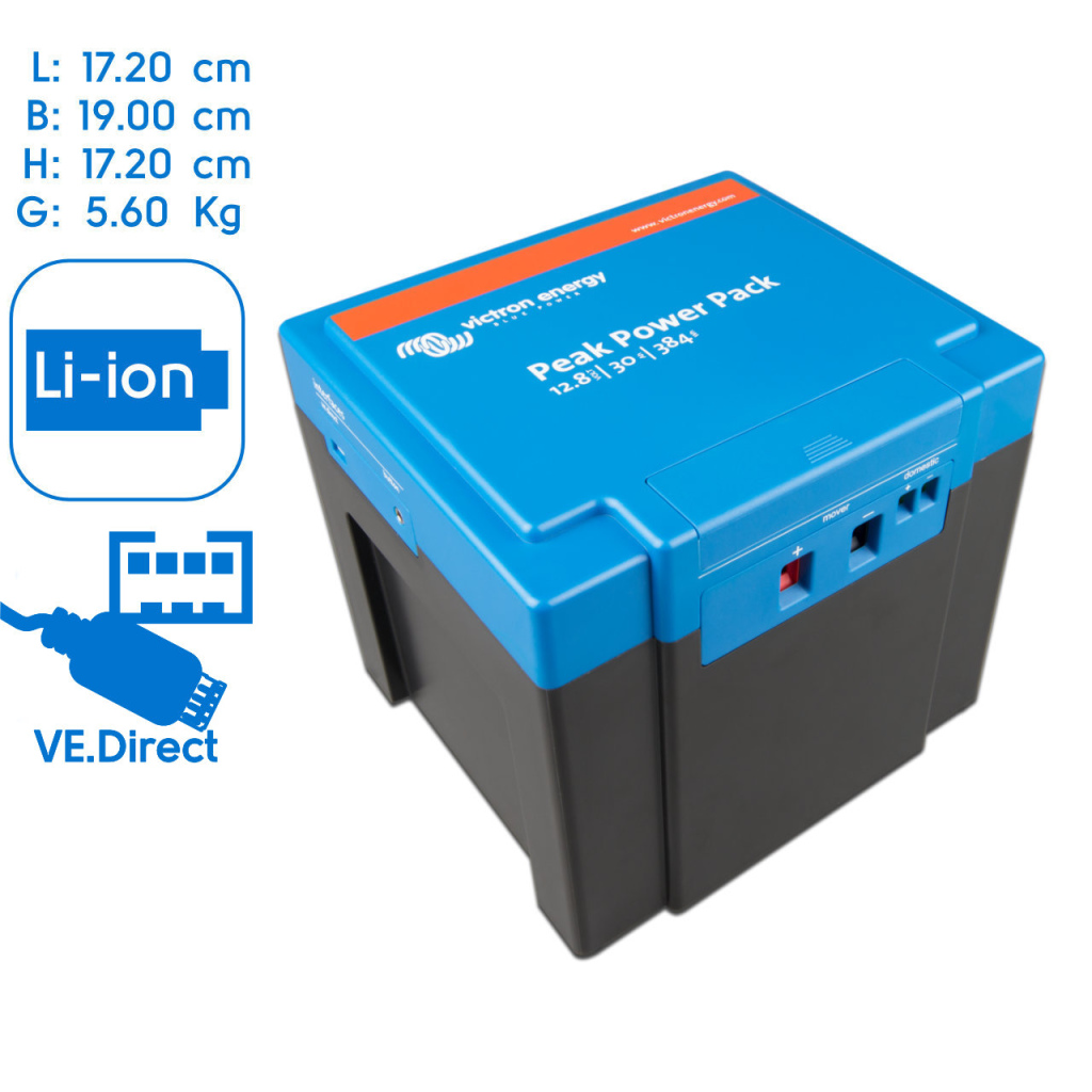 BBAtechniek - Victron Peak Power Pack 12.8V 30Ah - 384Wh (1x)