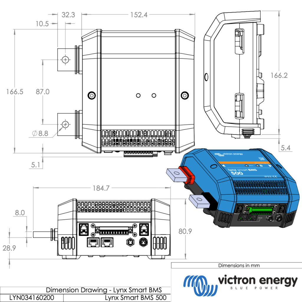 BBAtechniek - Victron Lynx Smart BMS 500 (1x)