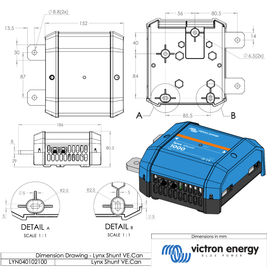 BBAtechniek - Victron Lynx Shunt VE.Can (1x)