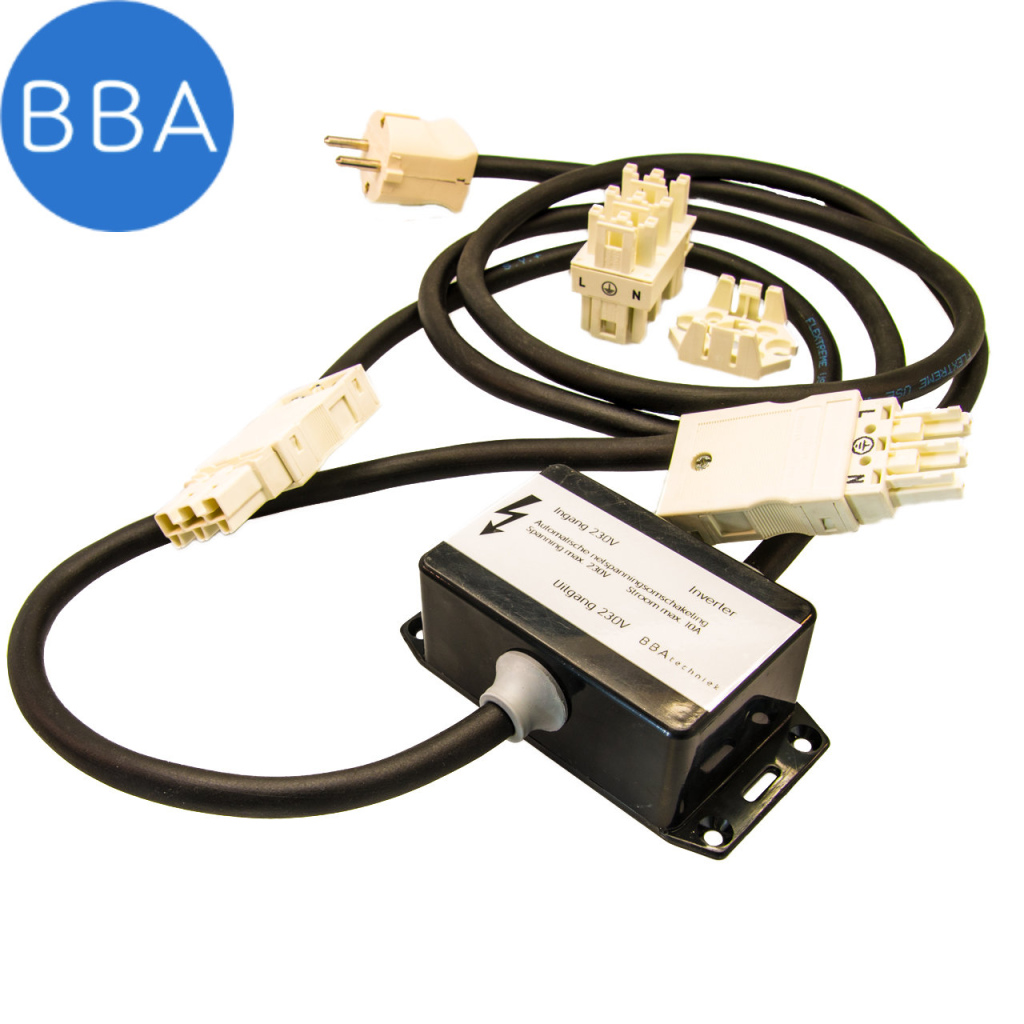 BBAtechniek - BBA automatische netspanning omschakeling luxe (1x
