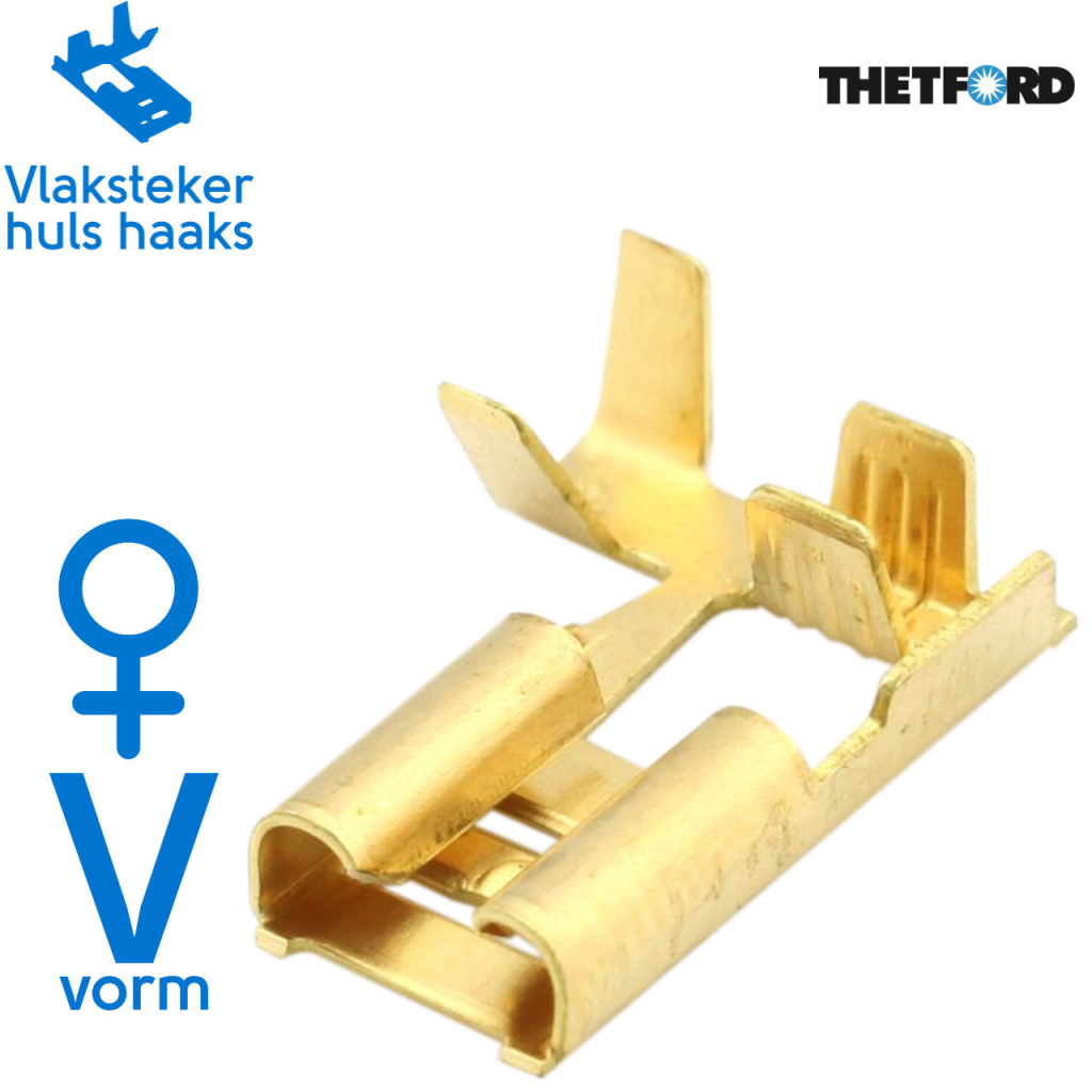 BBAtechniek - Kabelschoen haaks 1.5-2.5mm messing (25x)