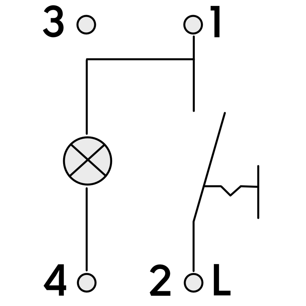 BBAtechniek - Controleschakelaar LED 12V lei-grijs S20.000 (1x)