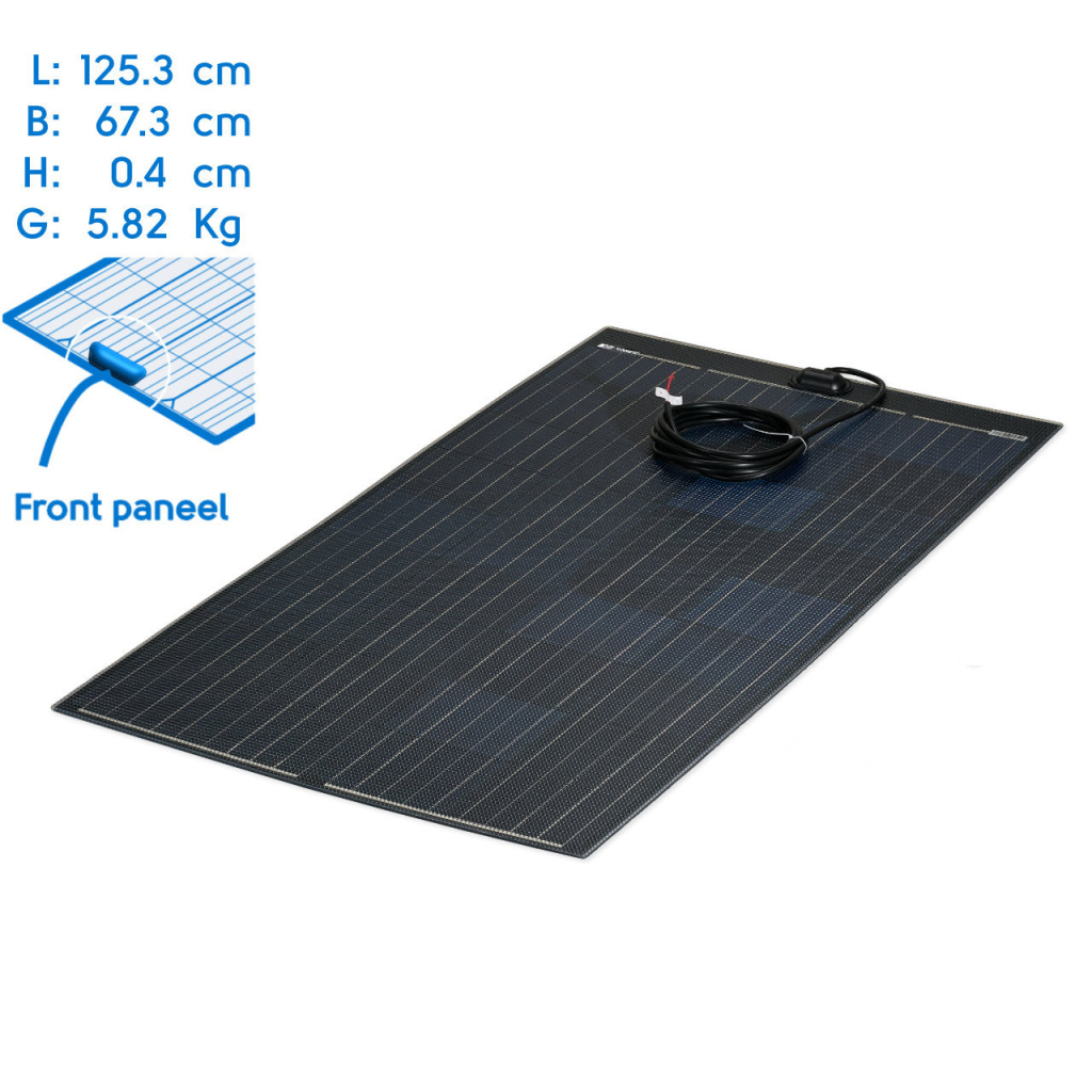 BBAtechniek - NDS Lightsolar 160W BOVEN 125.3x67.3x0.4cm (1x)