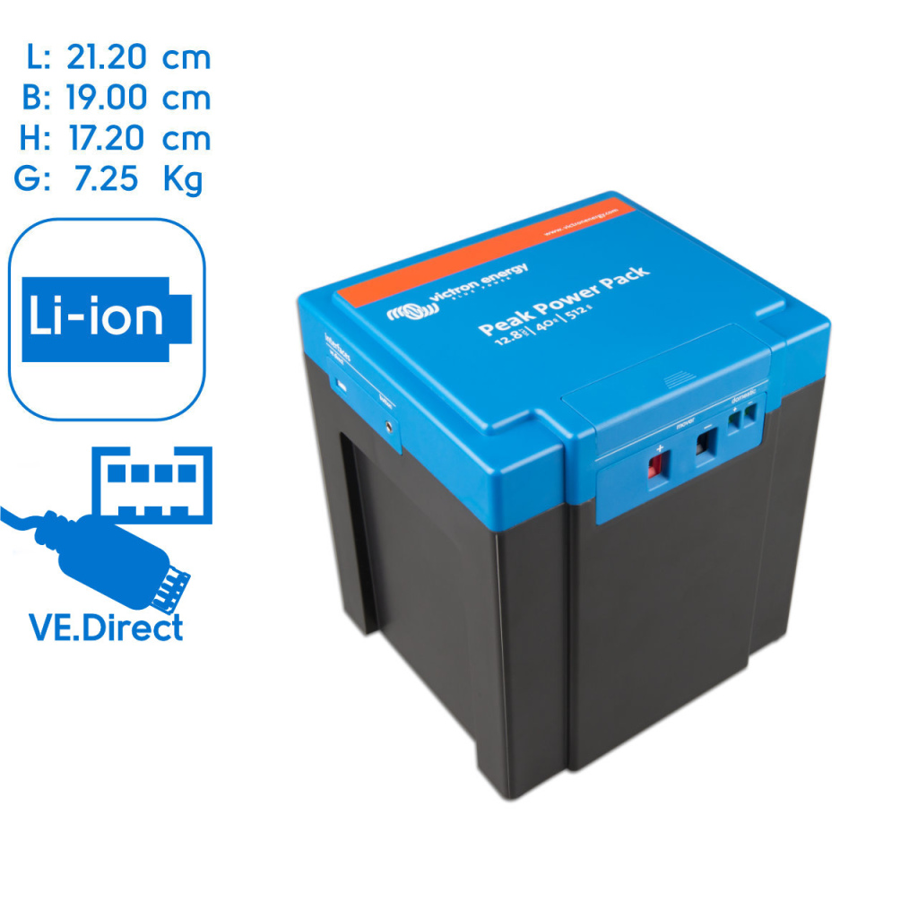 BBAtechniek - Victron Peak Power Pack 12.8V 40Ah - 512Wh (1x)