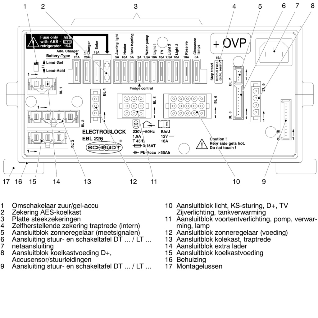 BBAtechniek - Schaudt EBL 226 C + OVP 230V 12V 18A (1x) 