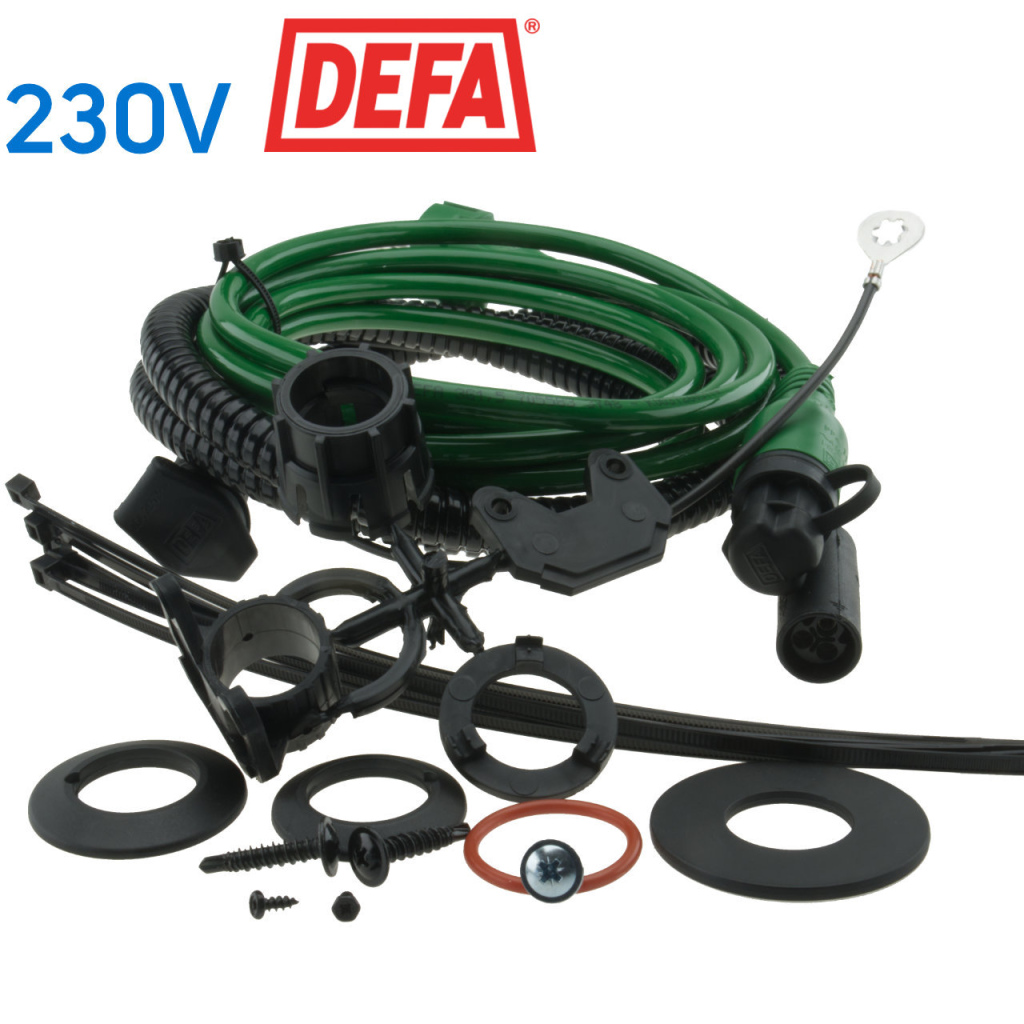 BBAtechniek - Defa walstroomkabel 16A 2.5m + chassiskabel (1x)