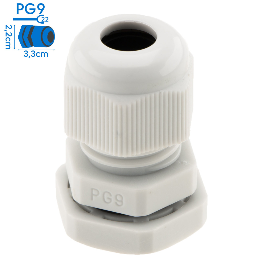 BBAtechniek - NDS wartel kabeldoorvoer 4-8mm wit PG9 (1x) 